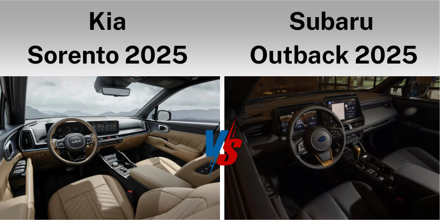 So sánh Subaru Outback 2025 và Kia Sorento 2025 toàn diện 2 Ngoai that va noi that