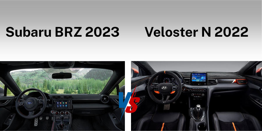 So sánh Subaru BRZ 2023 vs Veloster N 2022 2 Noi that tien nghi