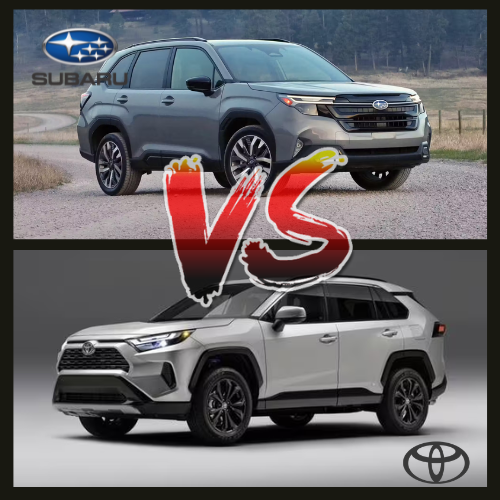 so sanh 2 xe Forester 2.5 2025 va RAV4 2025