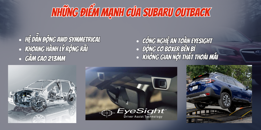 Những điểm mạnh của Subaru Outback