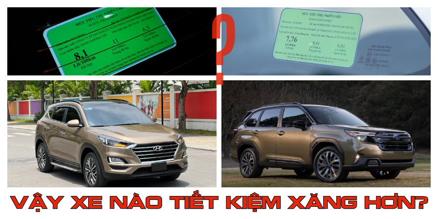 Subaru Forester và Hyundai Tucson xe nào tiết kiệm xăng hơn 2 So sánh mức tiêu hao nhiên liệu của hai xe