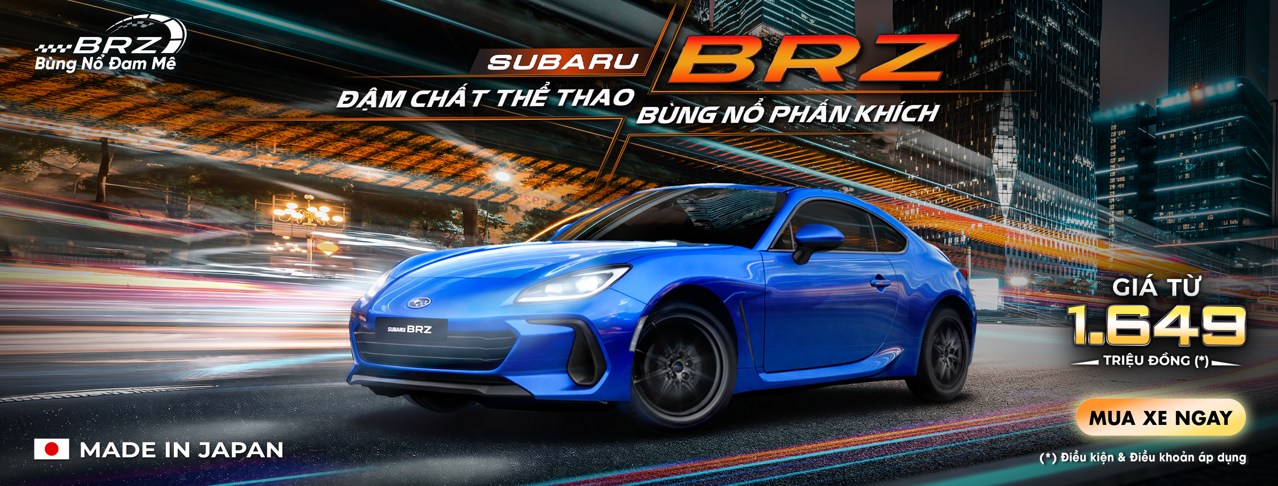 Banner Subaru BRZ | Subaru Đồng Nai